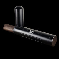 Cigar Tube Black Aluminium