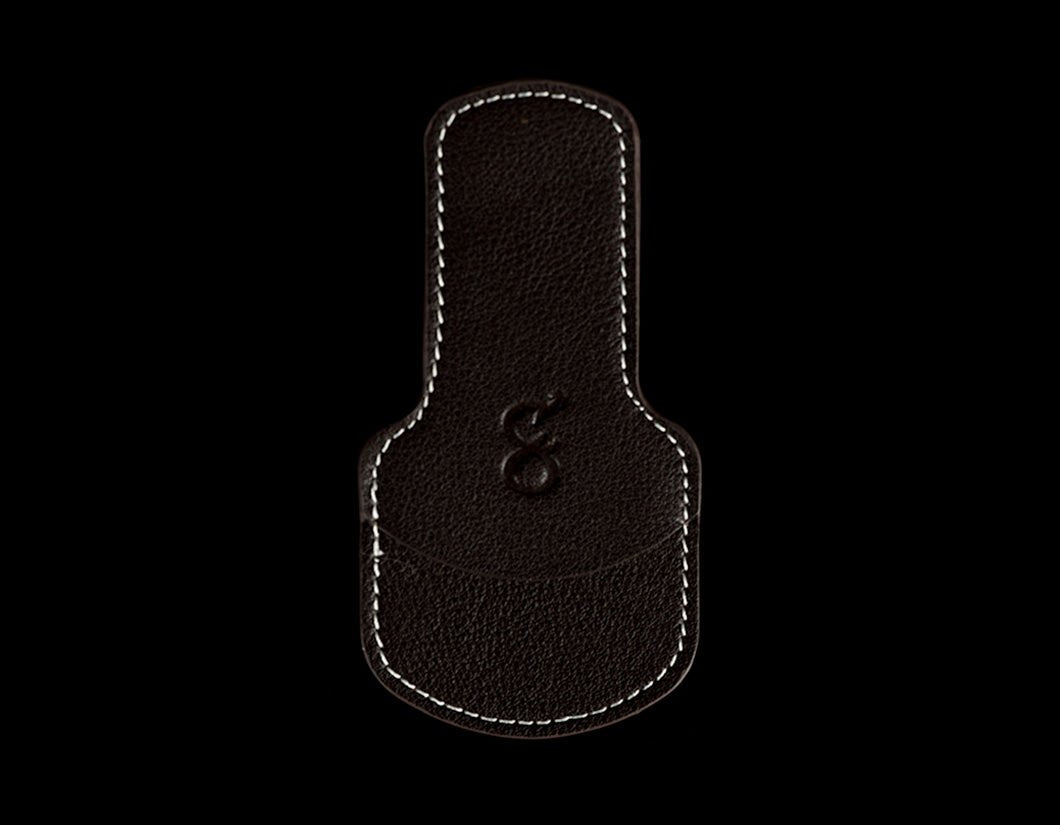 Genuine Leather Sleeve, Dark Brown