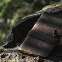 Vintage Styled Cigar Journal in Genuine Leather