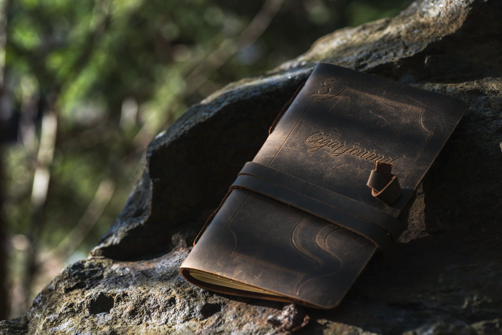 Vintage Styled Cigar Journal in Genuine Leather