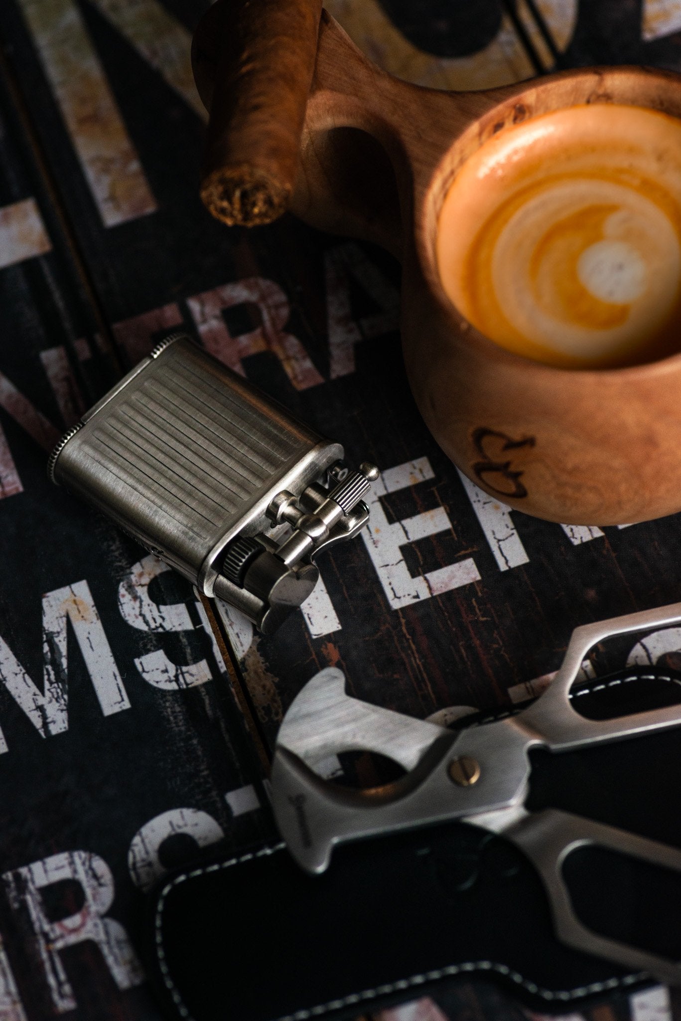 Sisuman Kuksa, Torch Lighter and Cigar Scissors, coffee break