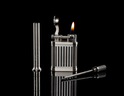 Pipe smoking set with Soft Flame Lighter and Pipe Tamper